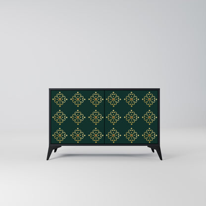 ROYAL MEDALLION 2-dörrars skänk i svart finish