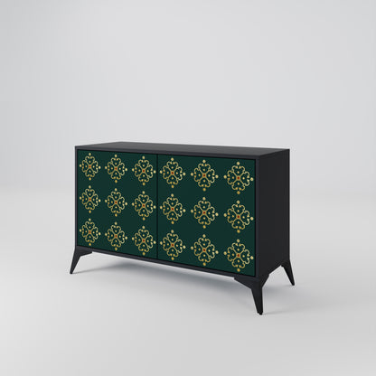ROYAL MEDALLION 2-dörrars skänk i svart finish