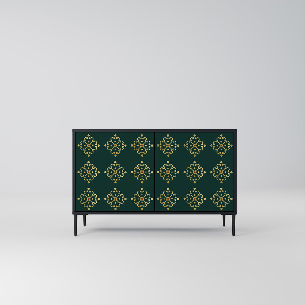 ROYAL MEDALLION 2-dörrars skänk i svart finish