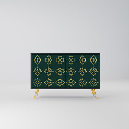 ROYAL MEDALLION 2-dörrars skänk i svart finish