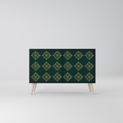 ROYAL MEDALLION 2-dörrars skänk i svart finish