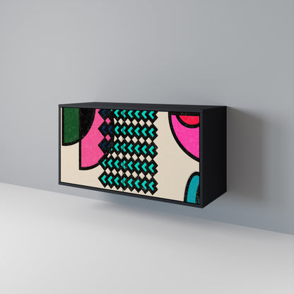 GEOMETRIC RHAPSODY Skänk med två dörrar