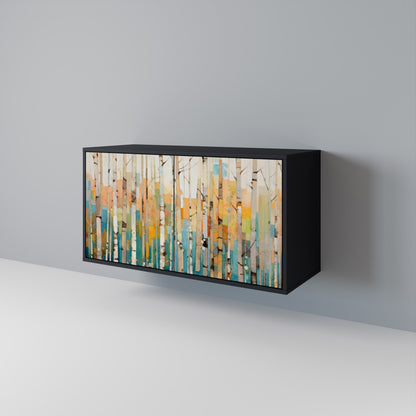 BIRCH KALEIDOSCOPE Skänk med två dörrar