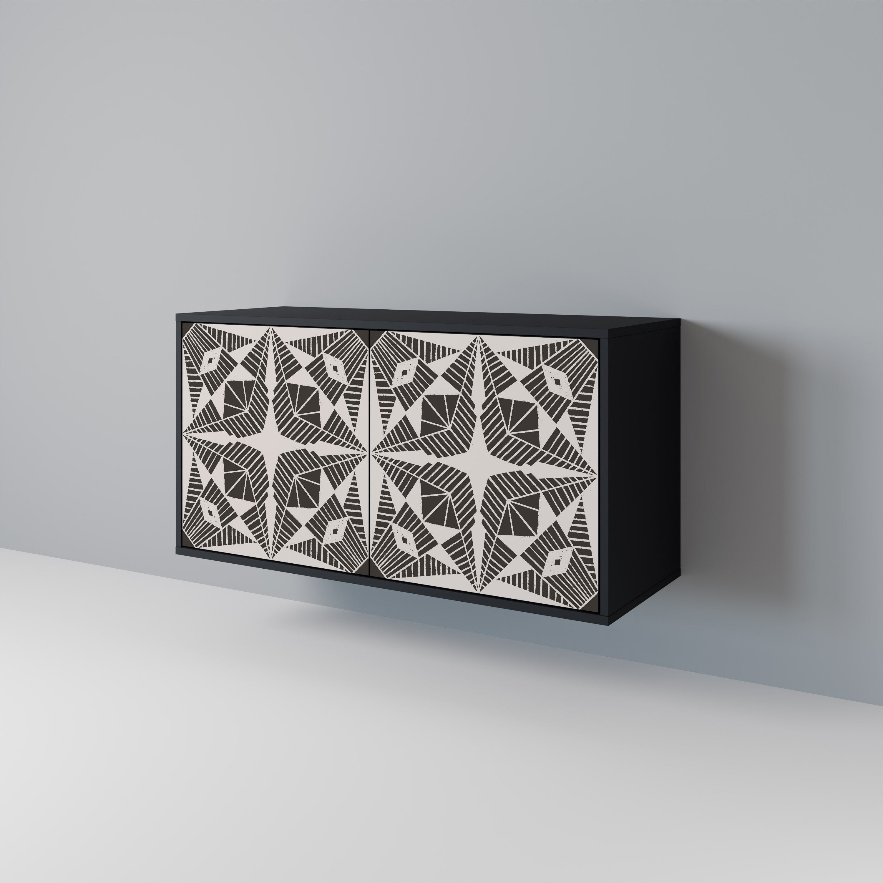 MONOCHROME NEXUS Skänk med två dörrar