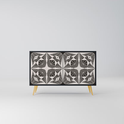MONOCHROME NEXUS 2-Door Sideboard in Black Finish