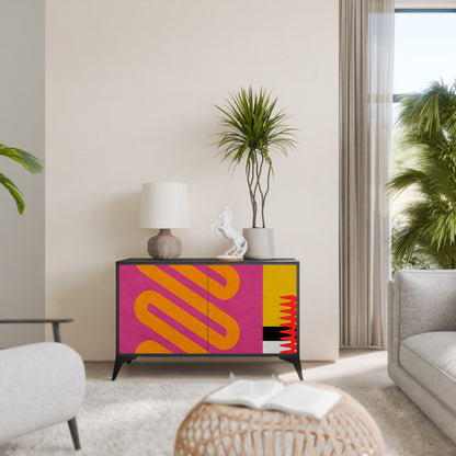 VIVID ART 2-dörrars skänk i svart finish