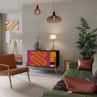 VIVID ART 2-dörrars skänk i svart finish