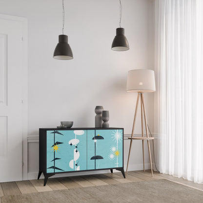 PATHS TO HAPPINESS 2-Door Sideboard in Black Finish