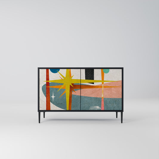 INTERSTELLAR VIBES 2-Door Sideboard in Black Finish