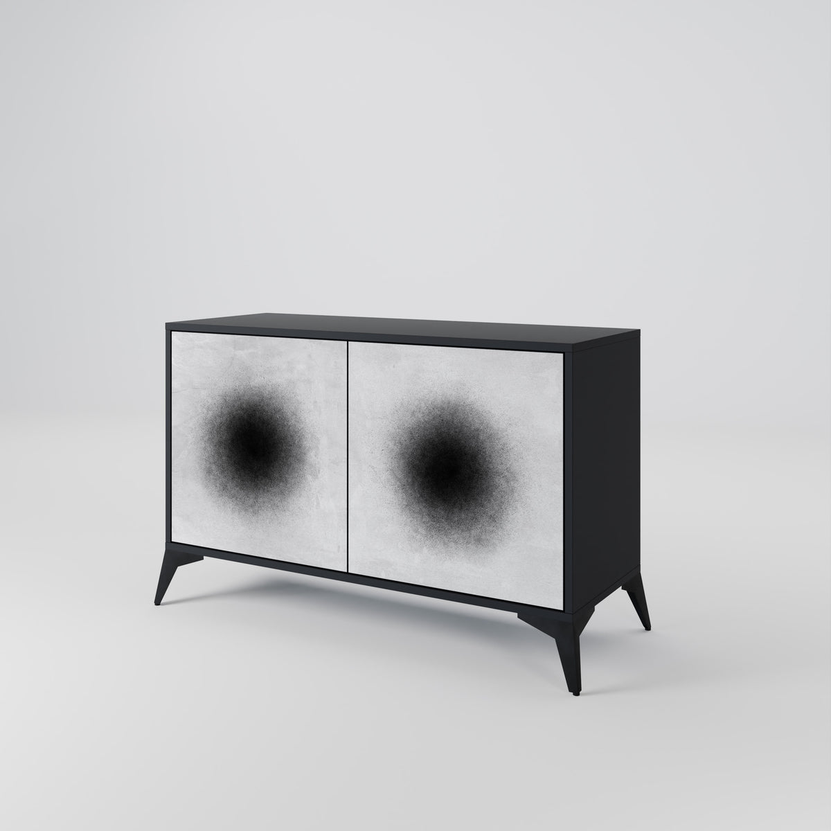 BLACK HOLE Skänk med två dörrar