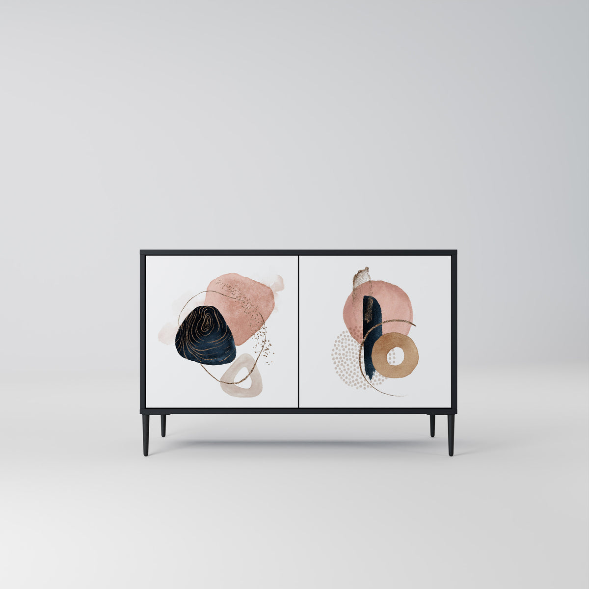 COLORFUL SHAPES Skänk med två dörrar