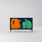 TILLSAMMANS MEN SEPARAT 2-DÖRRARS SKINK