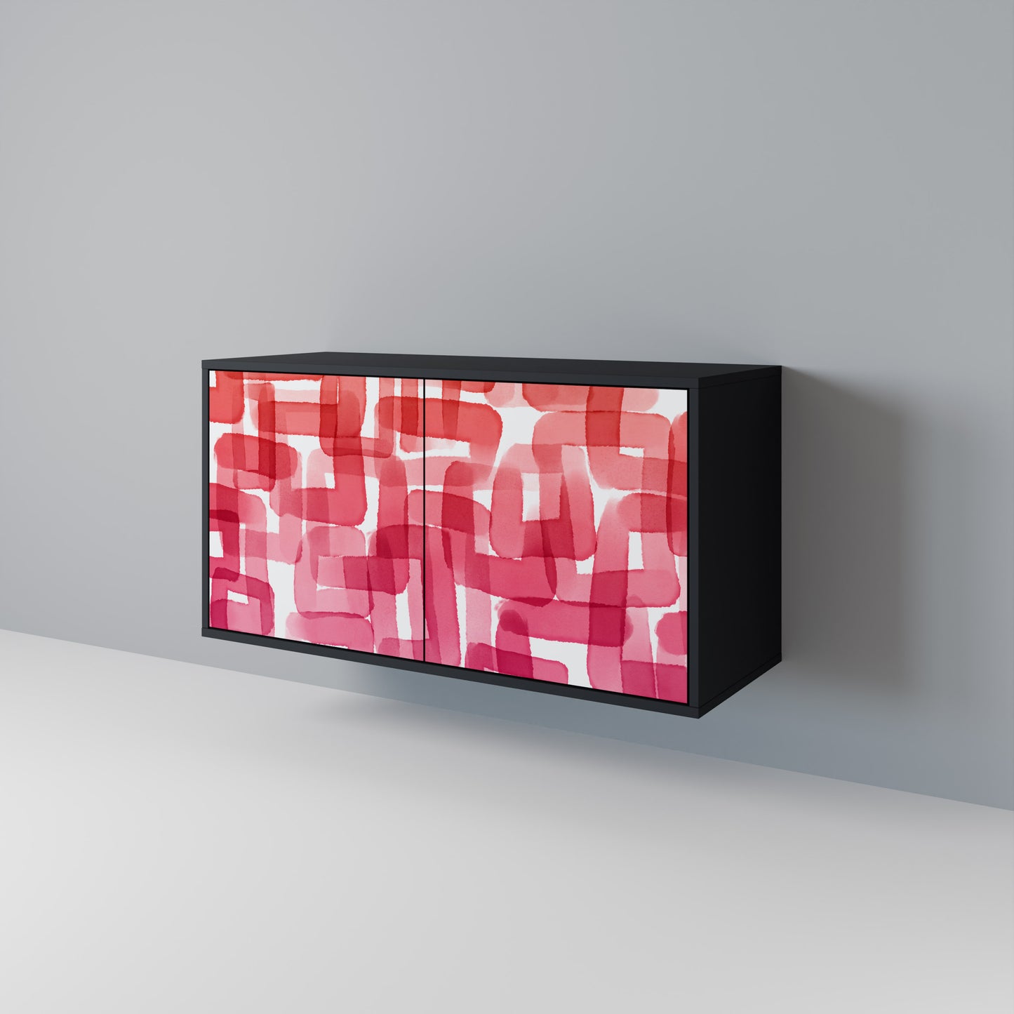 KALEIDOSCOPIC CUBISM Skänk med två dörrar