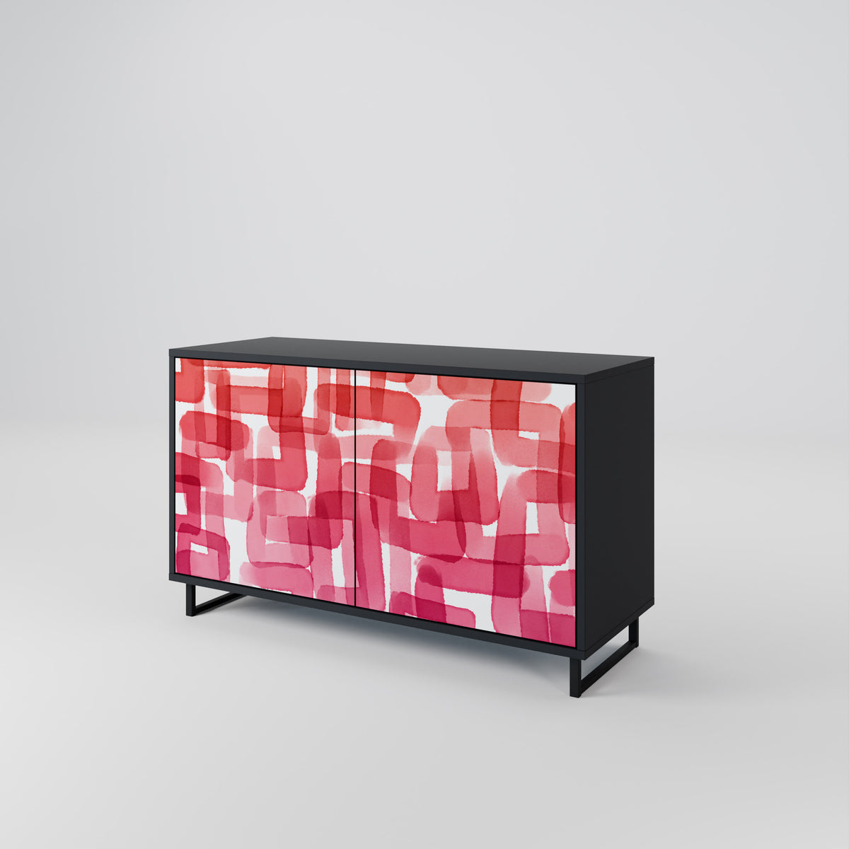 KALEIDOSCOPIC CUBISM Skänk med två dörrar