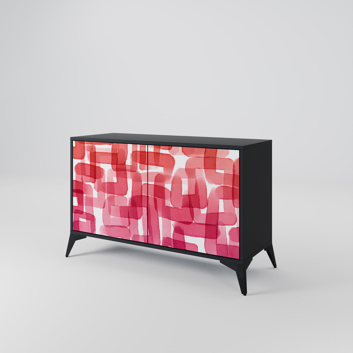 KALEIDOSCOPIC CUBISM Skänk med två dörrar