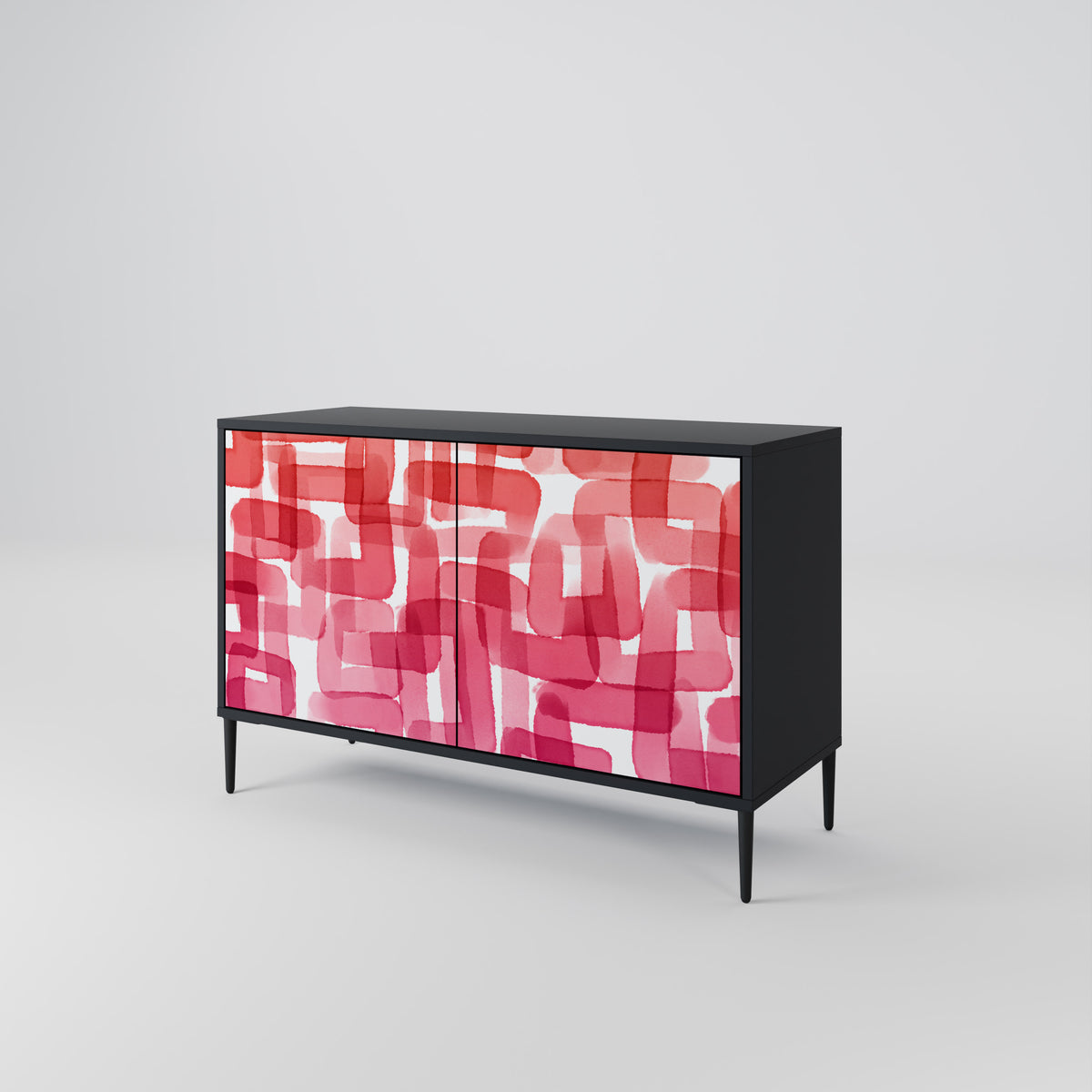 KALEIDOSCOPIC CUBISM Skänk med två dörrar