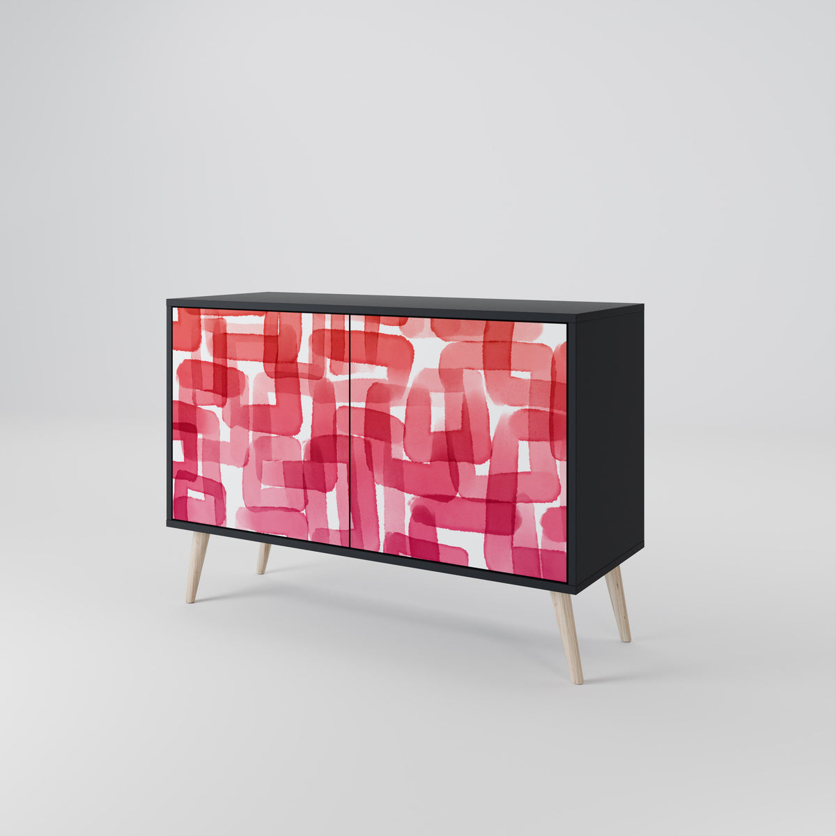 KALEIDOSCOPIC CUBISM Skänk med två dörrar