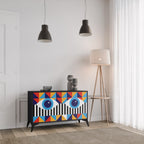 ABSTRACTION AND GEOMETRY 2-Door Sideboard in Black Finish