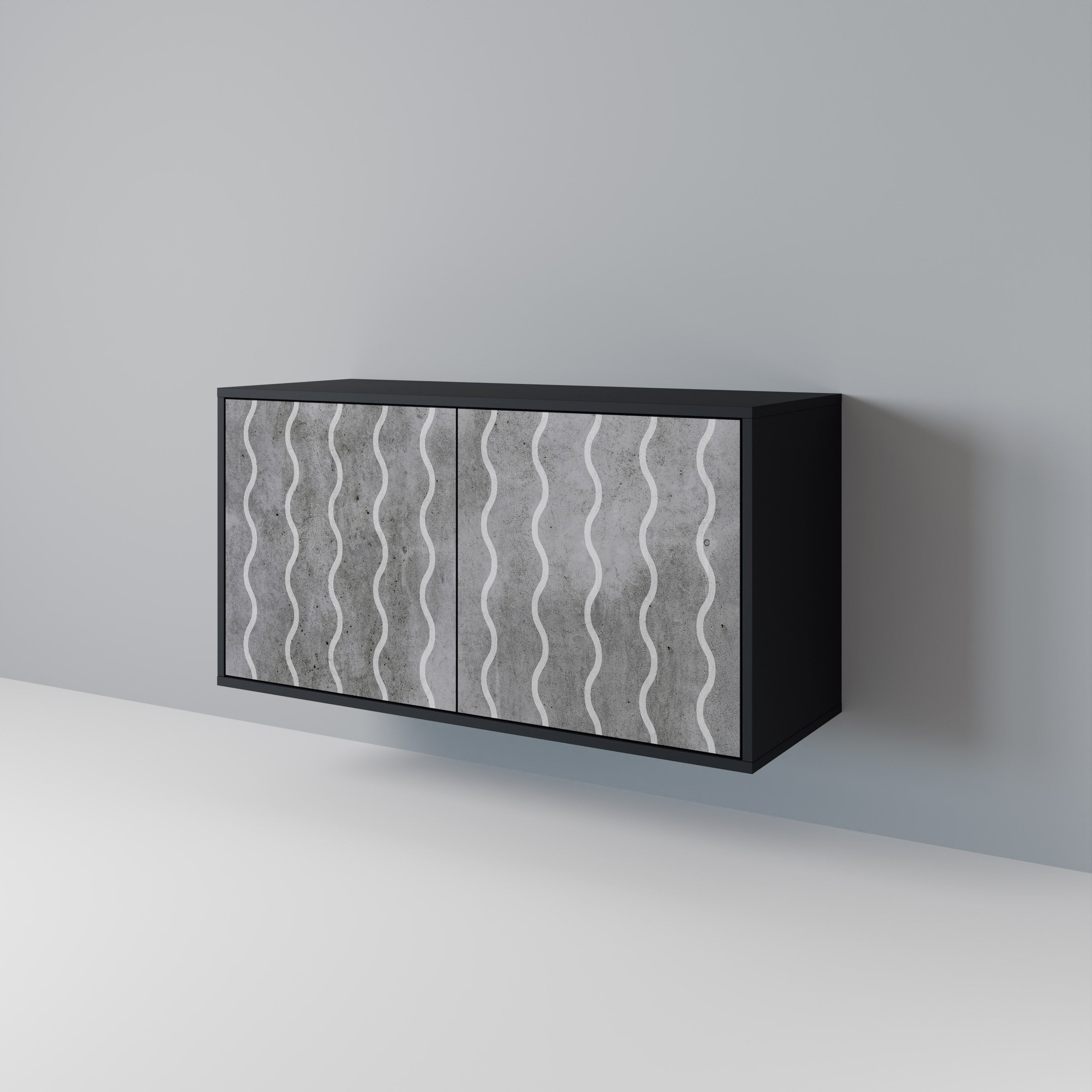 WAVES OF CONCRETE 2-Door Sideboard