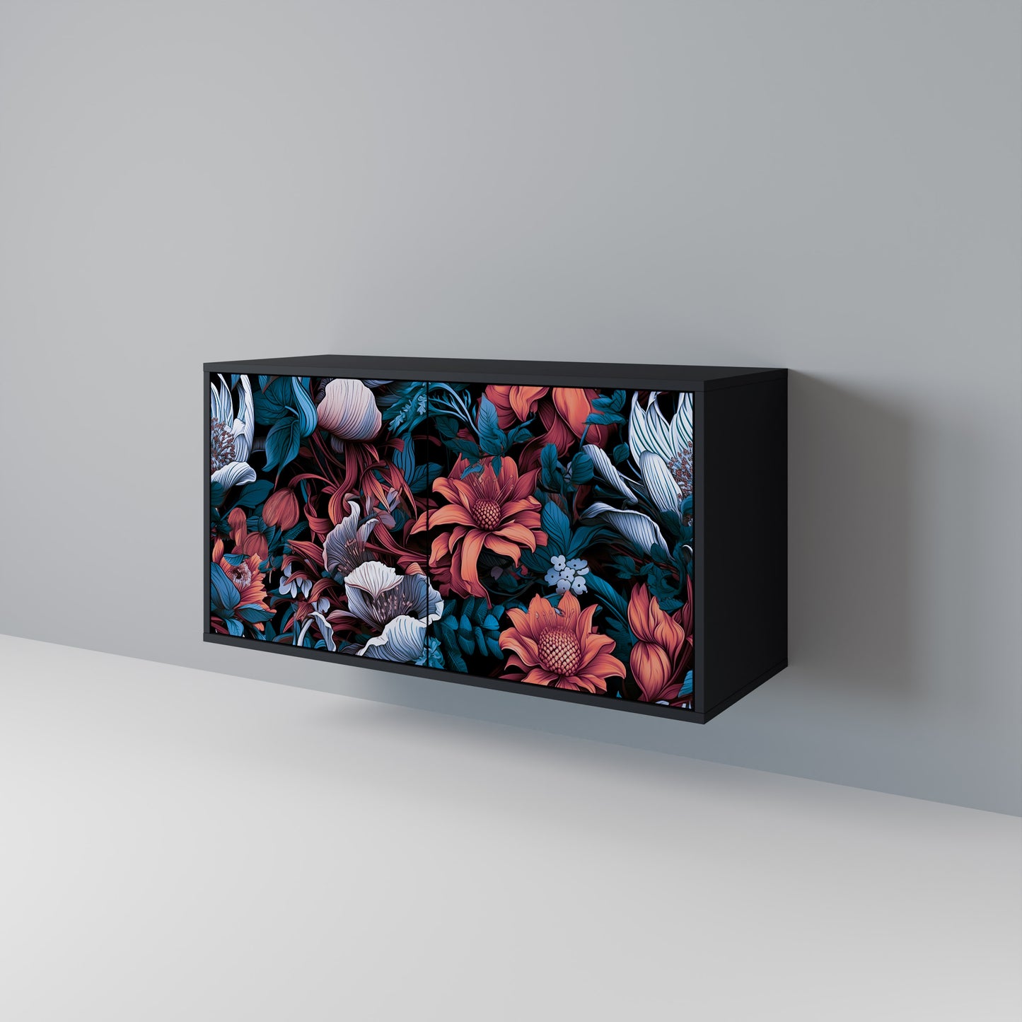 ETHEREAL BLOSSOMS Skänk med två dörrar
