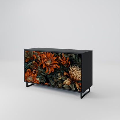 DAWN BLOOM 2-dörrars skänk i svart finish