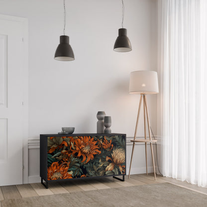 DAWN BLOOM 2-dörrars skänk i svart finish