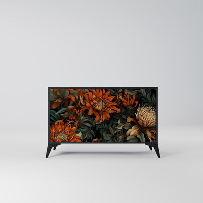 DAWN BLOOM 2-dörrars skänk i svart finish