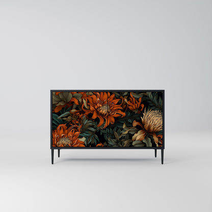DAWN BLOOM 2-dörrars skänk i svart finish
