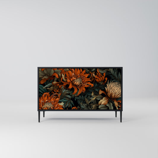 DAWN BLOOM 2-dörrars skänk i svart finish