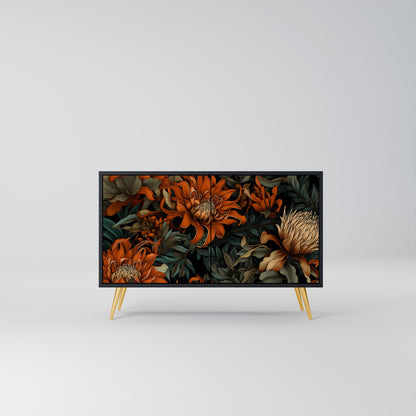 DAWN BLOOM 2-dörrars skänk i svart finish