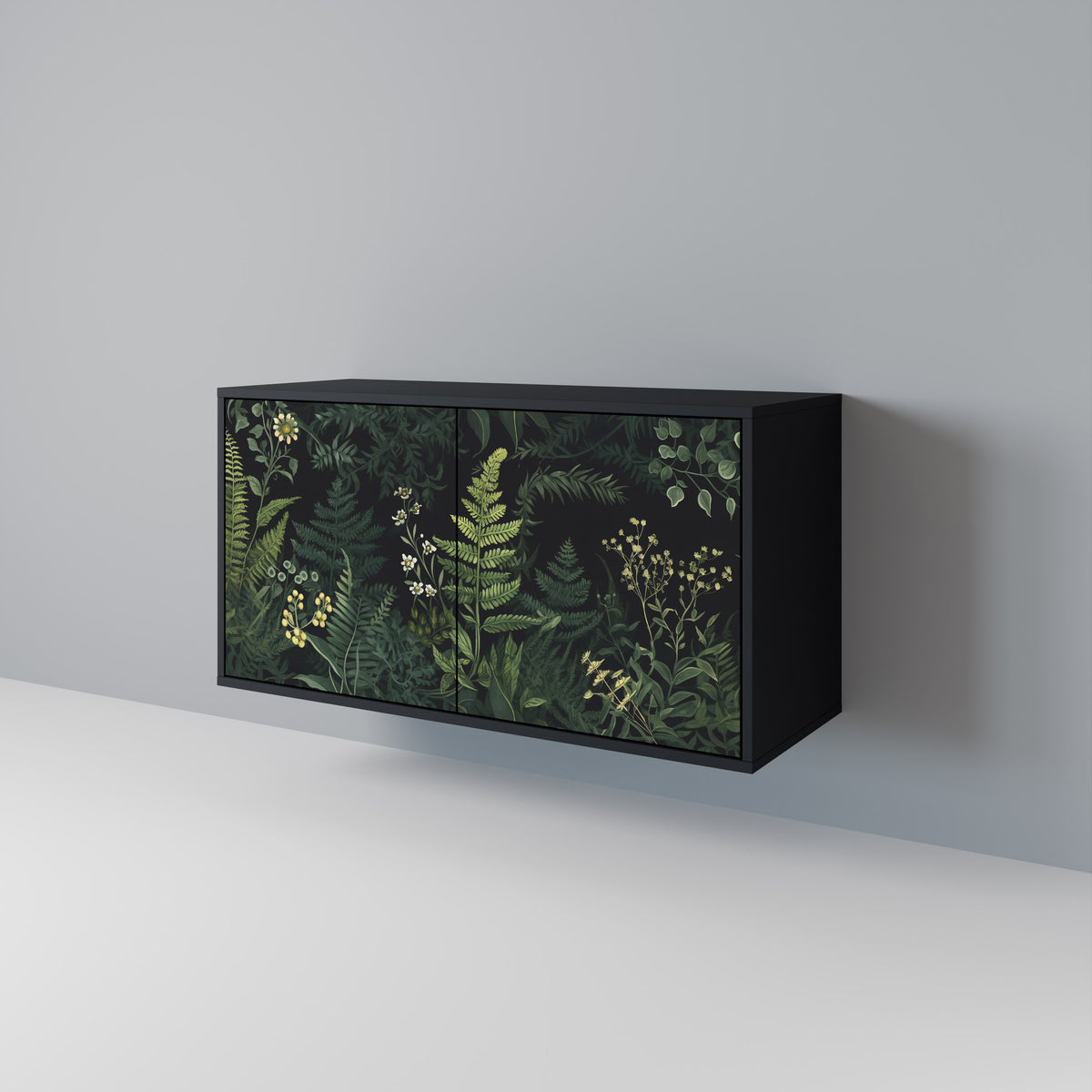 FERN FLOWERS Skänk med två dörrar