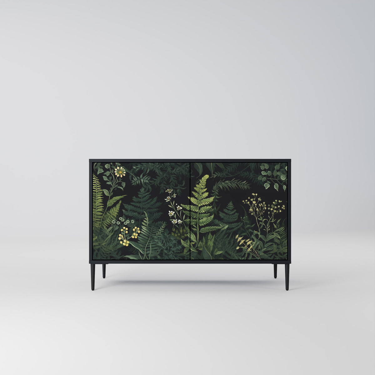 FERN FLOWERS Skänk med två dörrar