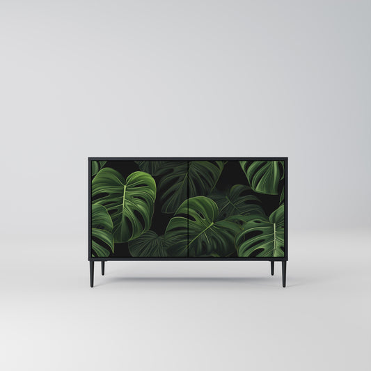 INFINITE MONSTERA 2-dörrars skänk i svart finish