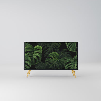 INFINITE MONSTERA 2-dörrars skänk i svart finish