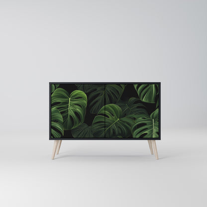 INFINITE MONSTERA 2-dörrars skänk i svart finish