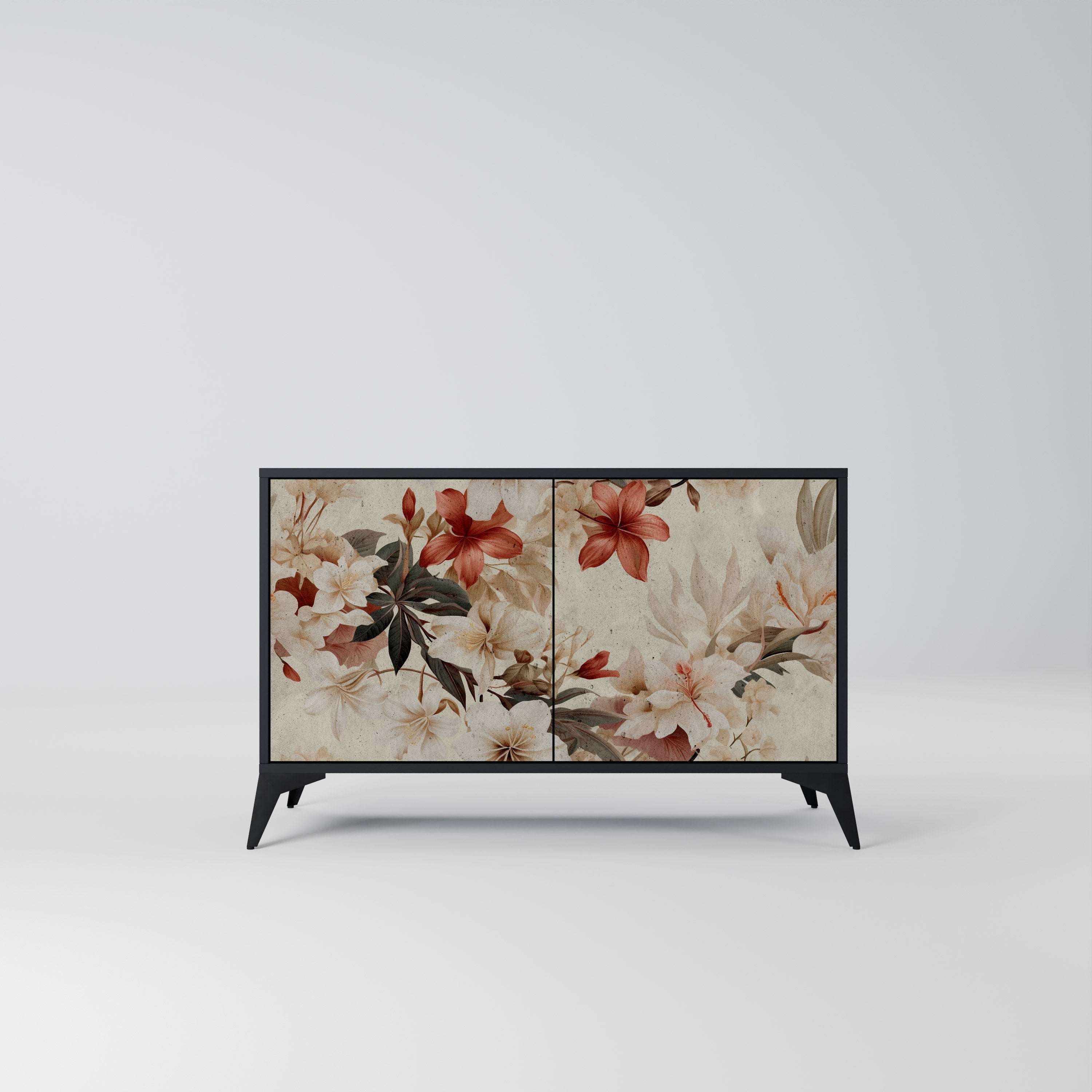 PETAL HARMONY 2-dörrars skänk i svart finish