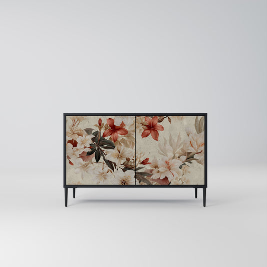 PETAL HARMONY 2-dörrars skänk i svart finish