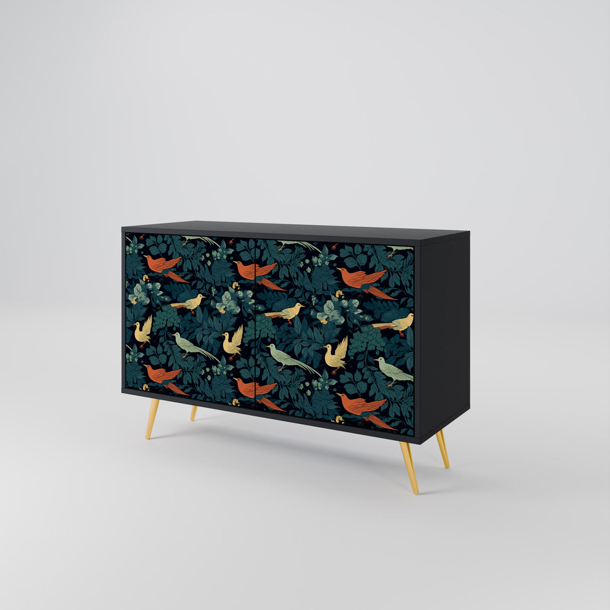 FOWL ORNAMENT Skänk med två dörrar