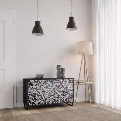 CHARCOAL SPROUT 2-Door Sideboard in Black Finish