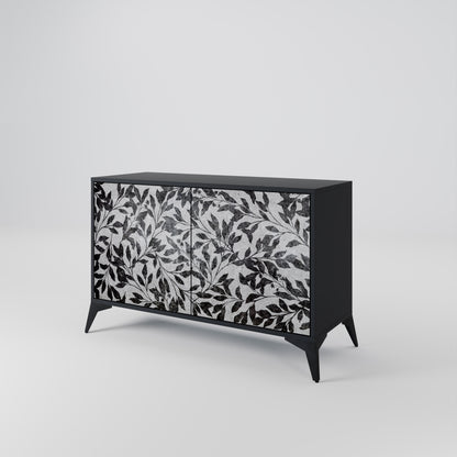 CHARCOAL SPROUT 2-Door Sideboard in Black Finish