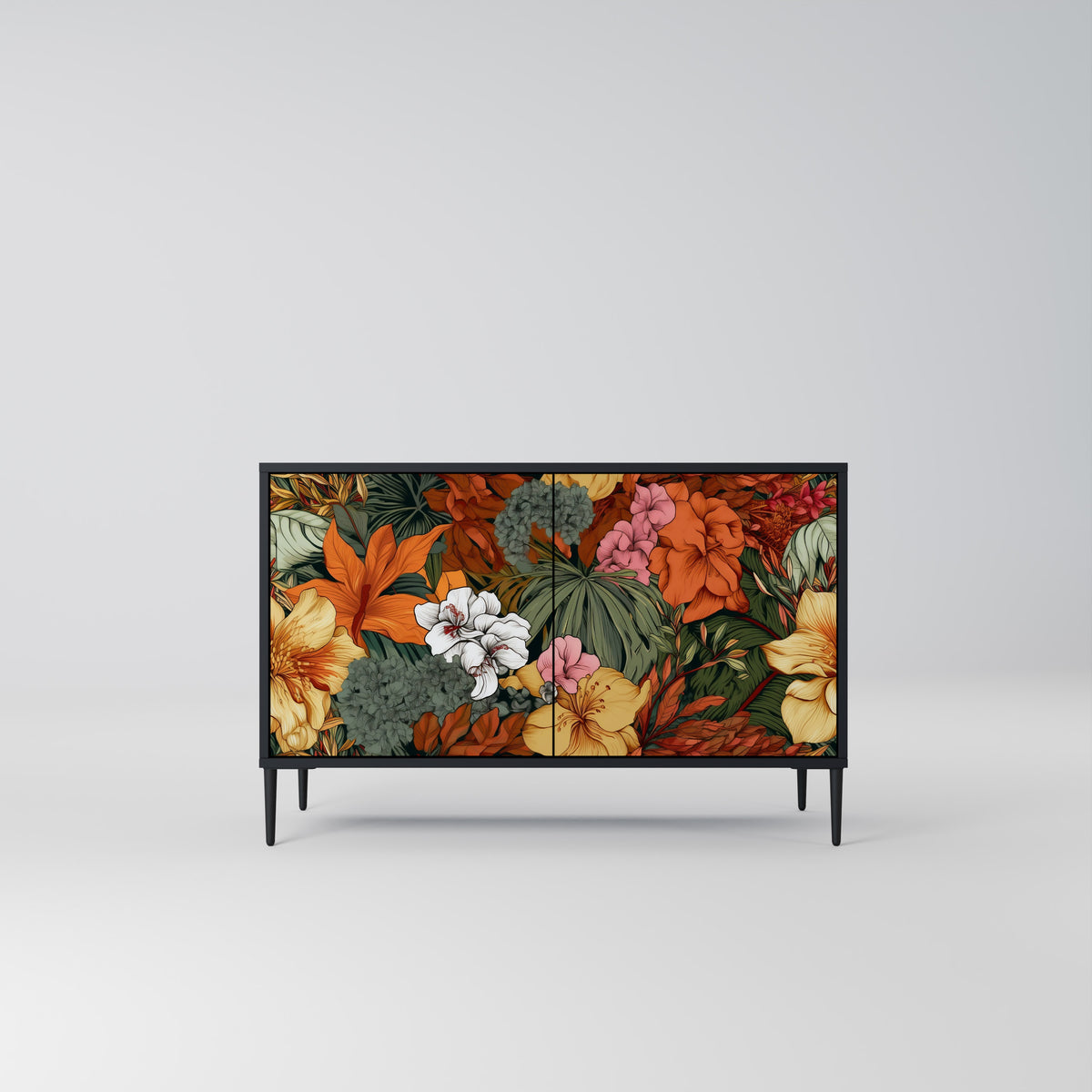 RADIANT FLORA Skänk med två dörrar
