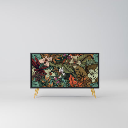 BOTANICAL EMERGENCE 2-Door Sideboard in Black Finish