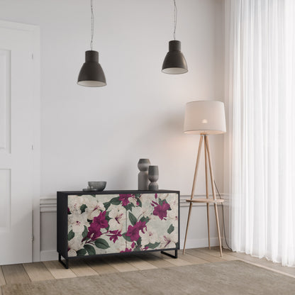 FLOWERET DREAM 2-Door Sideboard in Black Finish