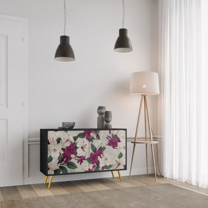 FLOWERET DREAM 2-Door Sideboard in Black Finish