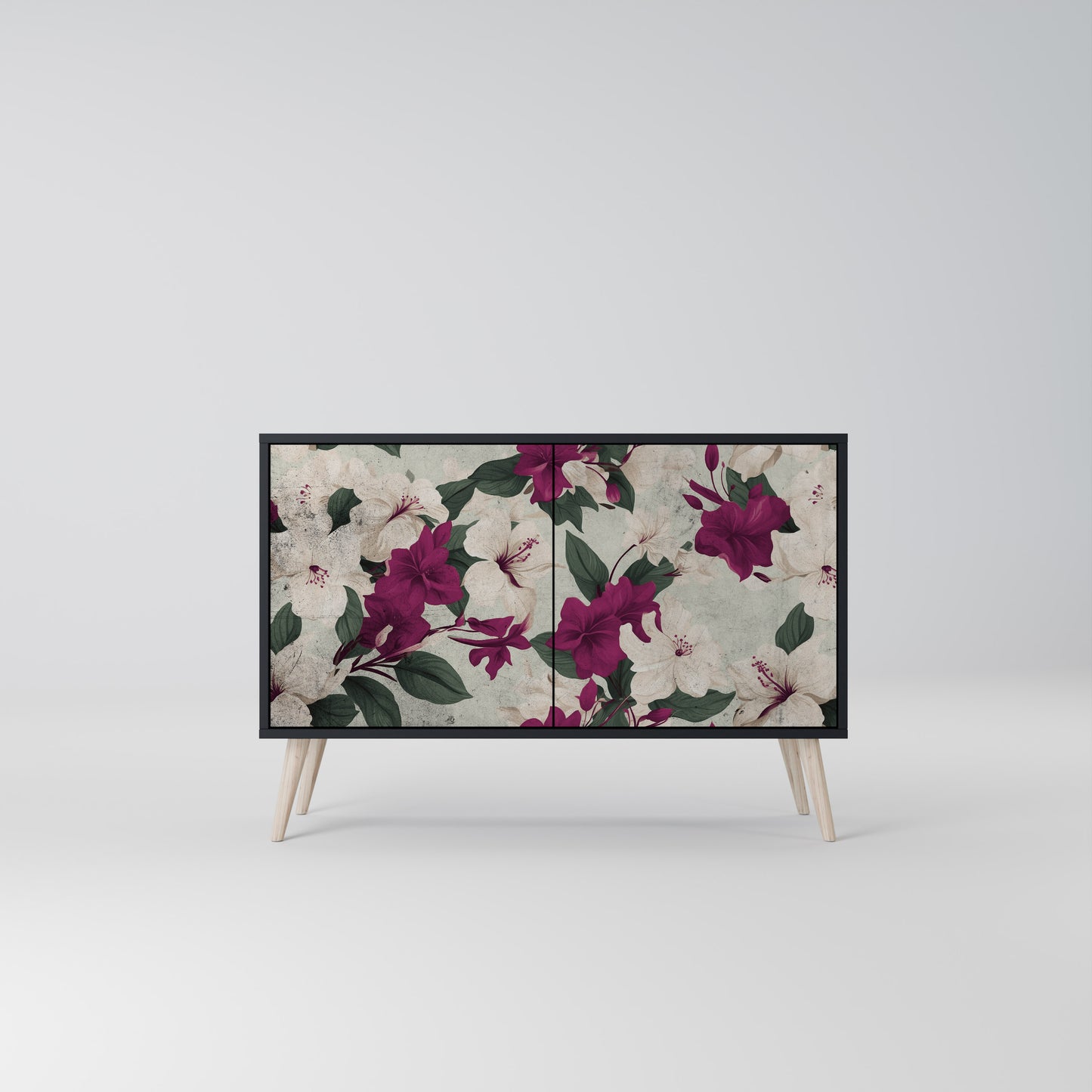 FLOWERET DREAM 2-Door Sideboard in Black Finish