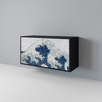 THE GREAT WAVE AT KANAGAWA Skänk med två dörrar