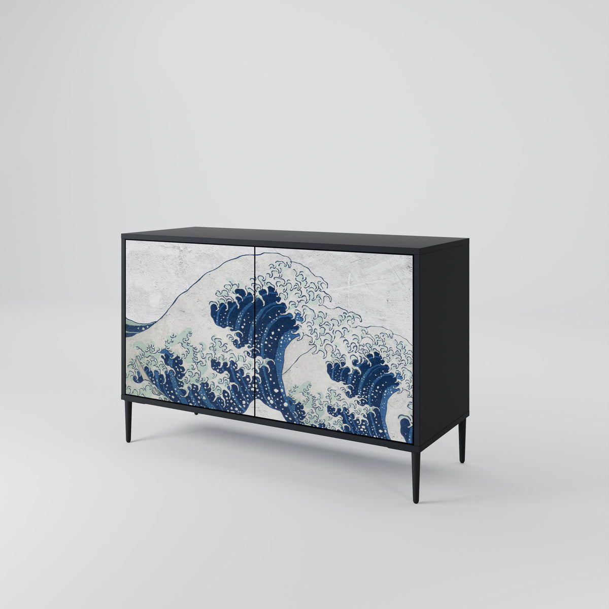 THE GREAT WAVE AT KANAGAWA Skänk med två dörrar