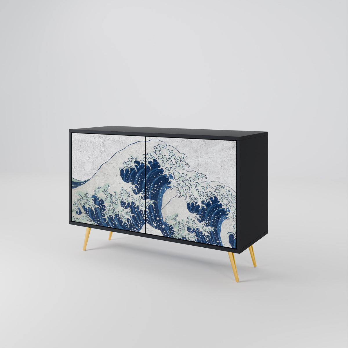 THE GREAT WAVE AT KANAGAWA Skänk med två dörrar