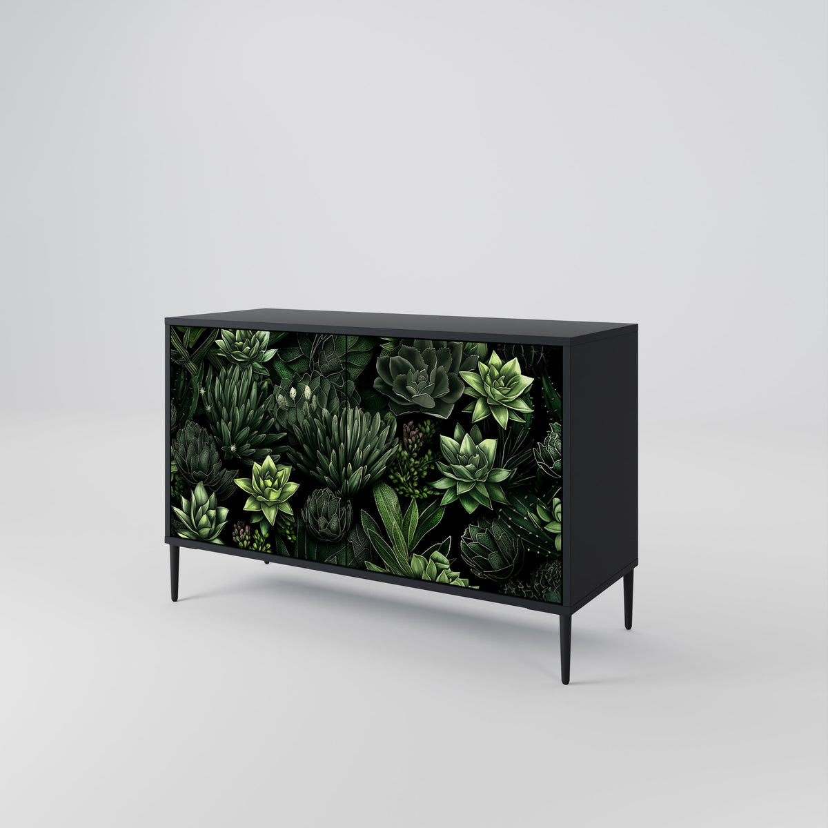 SUCCULENT JUNGLE Skänk med två dörrar