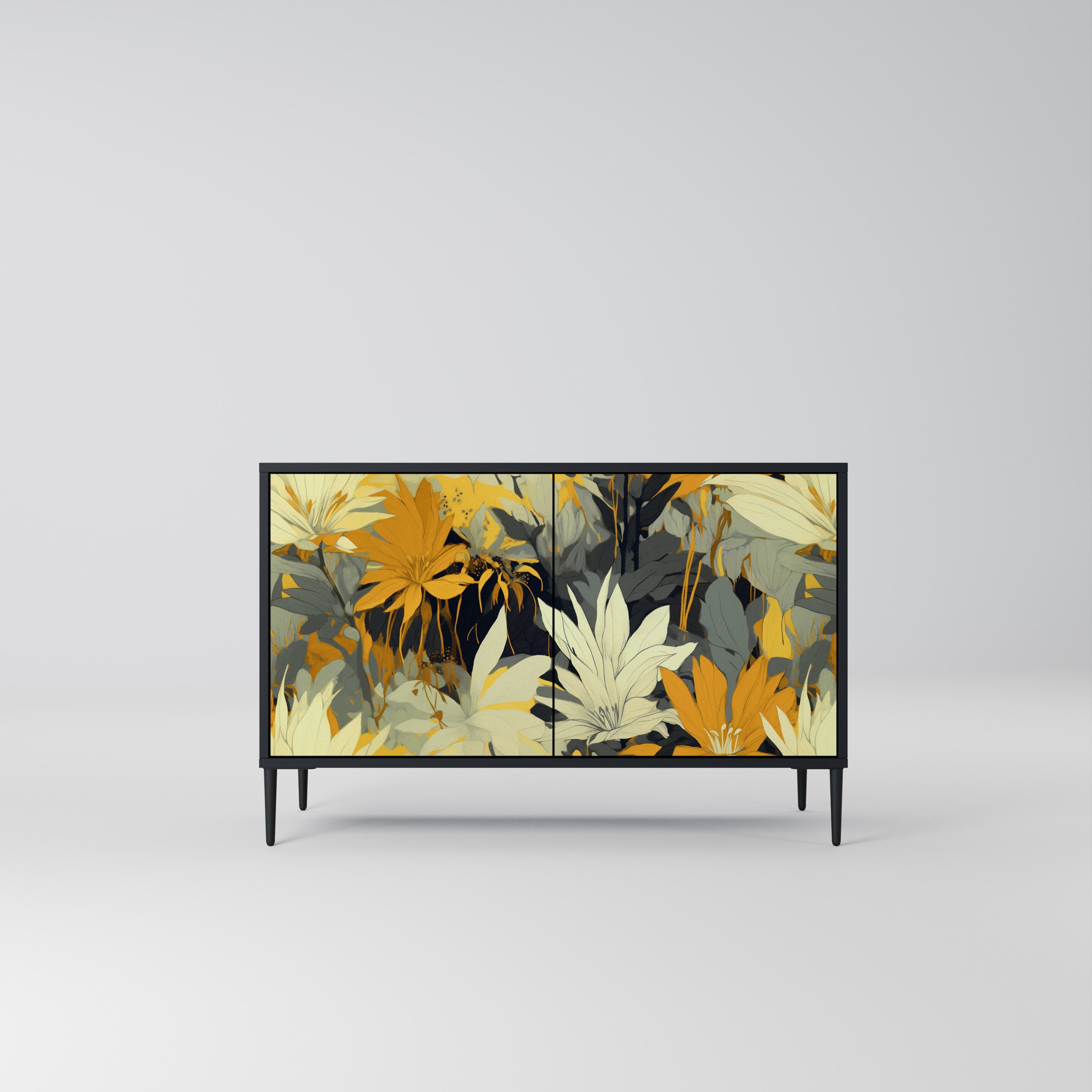 SUNKISSED LILY 2-Dörrars skänk i svart finish
